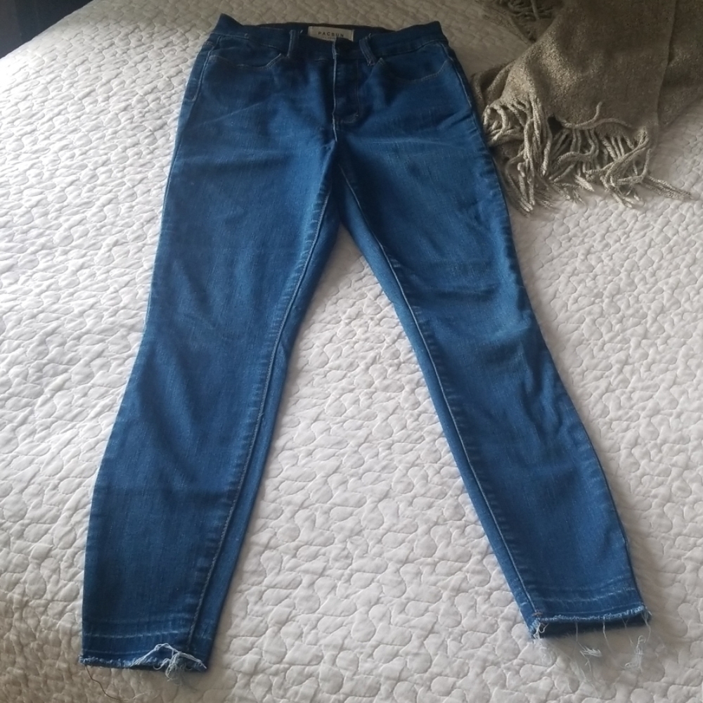 Super high-rise ankle jeggin